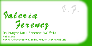 valeria ferencz business card